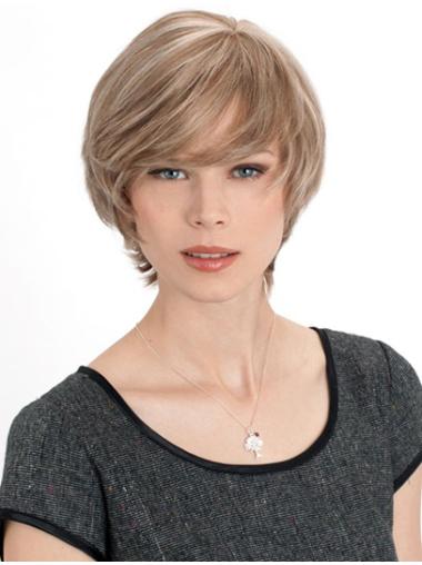 Brown 8 Inch Layered Top Wig – Real Human Hair Short Style