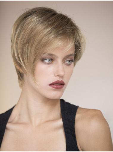 Short Straight Human Hair Wigs – Capless Cap