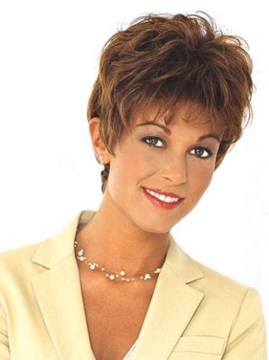 Short Brown Boycut Human Hair Wigs – Stylish and Natural