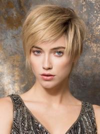Blonde Short Straight Human Hair Wig – Soft Real Hair for Natural Look