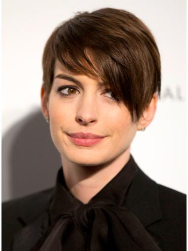 6" Lace Front Boycut Wig – Affordable Dark Brown Human Hair