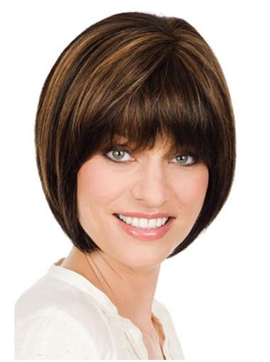 Trendy Straight Short Bob Human Hair Wig – Stylish & Natural