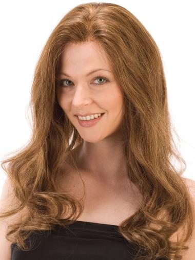 Remy Human Hair Wigs Long – Wavy Auburn Style No Bangs