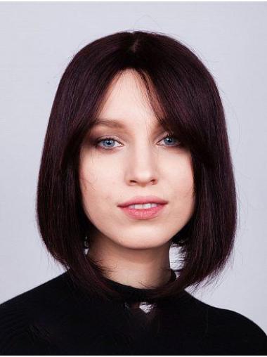 12" Straight Bob Wig – Remy Human Hair, Amazing Lace Front Design
