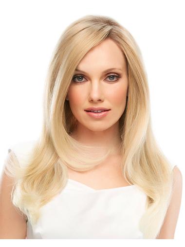 Best Blonde Layered Straight Wig – Human Hair Front Lace