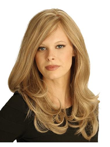 Affordable Human Hair Wigs – Blonde with Bangs, Fall Look