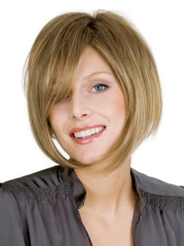 Chin Length Human Hair Wig – Comfortable Blonde Bob Style