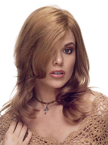 Brown Remy Human Hair Wig – Long Layered Cut for Women
