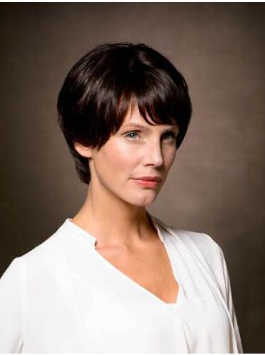 8 Inch Straight Short Remy Human Wig For Sale
