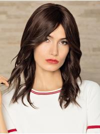 14" Long Wavy Wig – Remy Human Hair, Natural Look