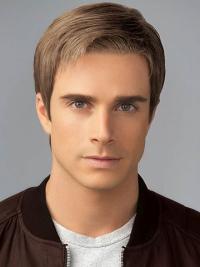 Men’s Short Synthetic Wig – 6" Straight Style, Natural Look