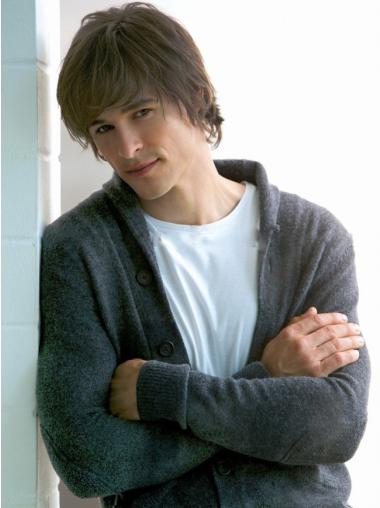 Realistic Short Wig for Men – Straight Hair No Bangs