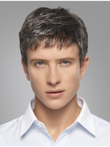 Grey Synthetic Wig for Men – Straight & Amazing Quality