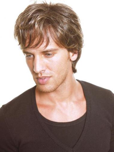 Straight 6 Inch Real Hair Wig for Men – Full Lace Affordable