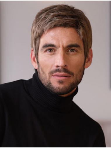 Buy Synthetic Men’s Wig – 4 Inch Straight Brown Style