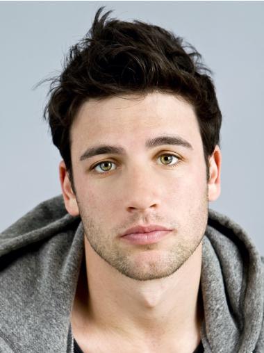 Black Human Hair Wig for Men – 4" Cropped Cut Sale