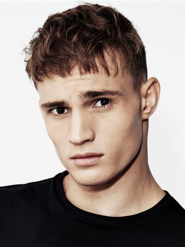 Men’s Hair Replacement Wigs – Blonde Boycuts Straight Style