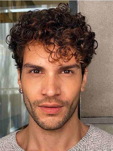Men’s 4" Cropped Ombre Boycut Lace Wig 2-Tone Wigs