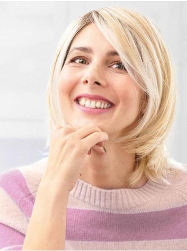 12" Straight Blonde Synthetic Wigs Shop Near Me