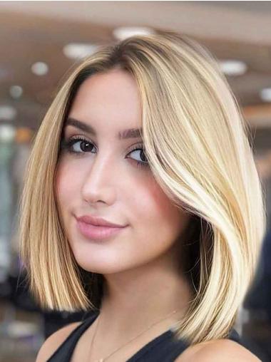 10" Straight Bob Wig with Lace Front – Chin Length Synthetic Hair