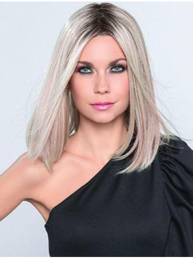 Long Bob Wig – Straight, Monofilament Construction for a Natural Look