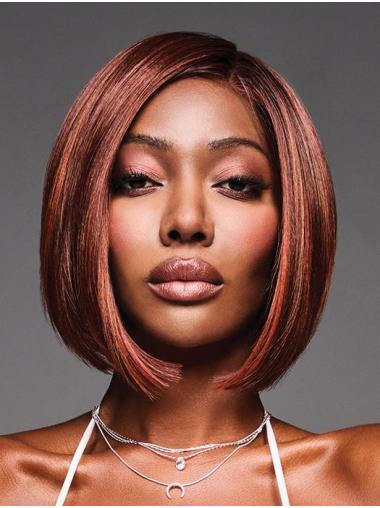 Natural Image 10" Copper Bob Wig – Straight Style for a Chic Look