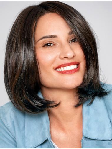Medium Style 12" Straight Bob Wig – Synthetic Hair for a Sleek Look