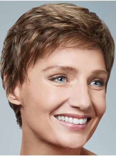 Buy Wavy Boycut Wig Blonde 100% Hand-Tied Lightweight Short Style