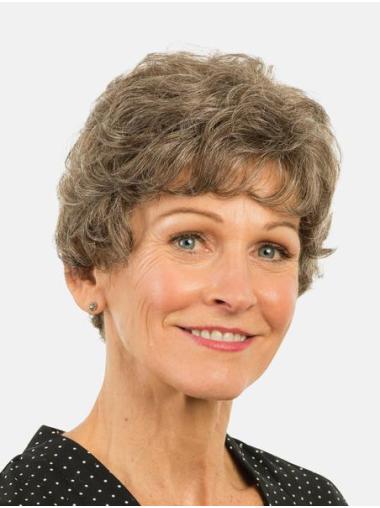 Brown Short Curly Wig with Layers – Synthetic Comfortable Fit