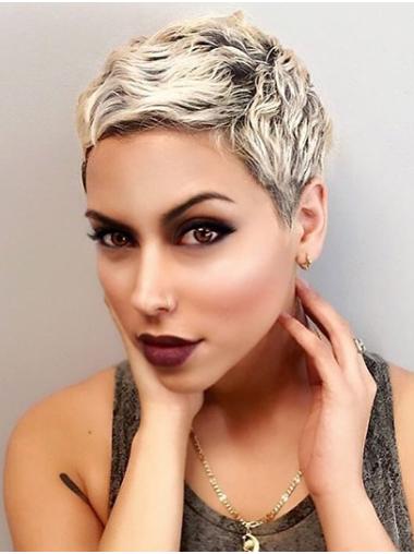 Women’s Short Wig 4 Inch Straight Boycut Breathable