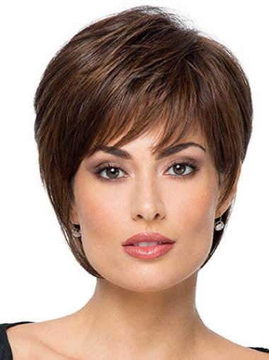 Best 8" Short Synthetic Wig Comfortable for Women