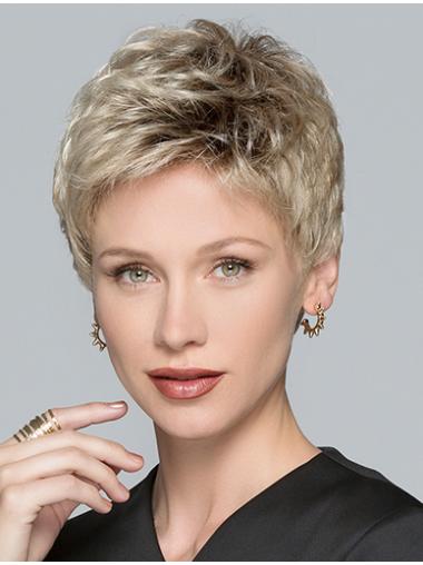 Short Straight Capless Synthetic Wig Natural Look
