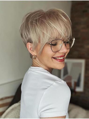 Straight Boycut 6" Lace Front Short Style Wigs