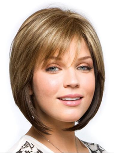 High Quality Chin Length Bob Wig for Elderly Ladies