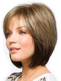 High Quality Chin Length Bob Wig for Elderly Ladies