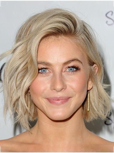Chin Length 12" Wavy Bob Wig – Capless Synthetic