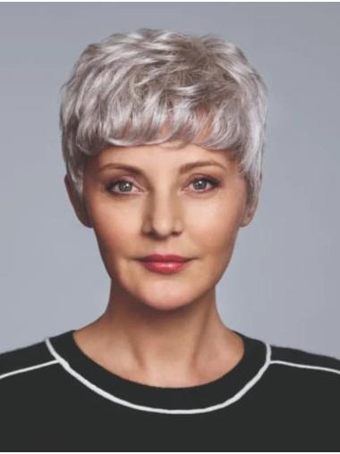 Premium 6" Hand-Tied Synthetic Cropped Wig for Effortless Style
