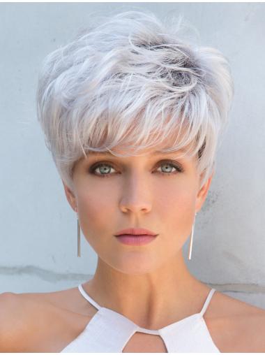 Exquisite Grey Synnthetic Wig – Perfect for Everyday Wear