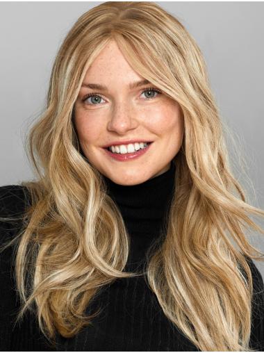 Long Straight Blonde Wig with Bangs – Stylish Wig for Ladies