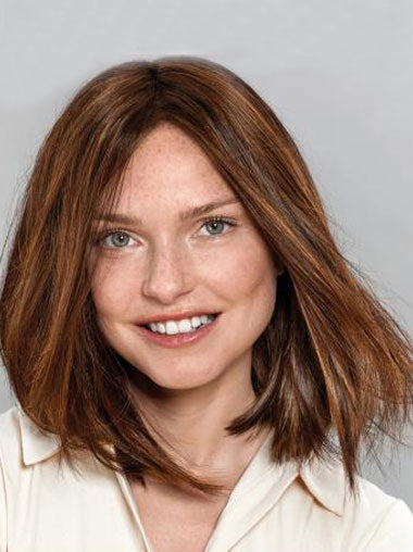 Medium Style 12" Synthetic Wig – Shoulder Length, Capless Construction