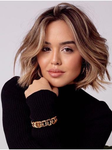 12" Blonde Bob Wig – Chin Length Monofilament Style