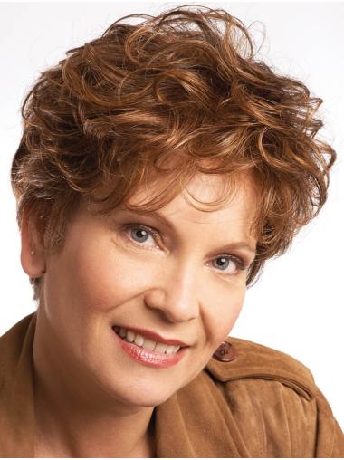 8" Curly Synthetic Boycut Wig – Short & Stylish
