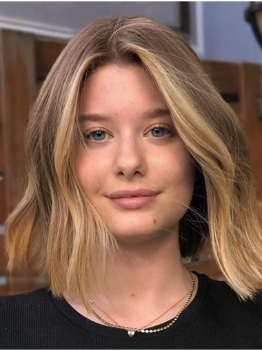 Premium 12" Chin-Length Lace Front Bob Wig – 100% Human Hair