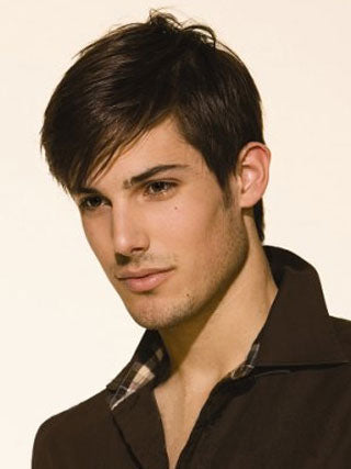 Men's Lace Front Cropped Brown Straight Wig – Permanent Style