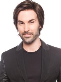 Wholesale Short Brown Wig for Men – 8” Remy Human Hair, Capless & Straight