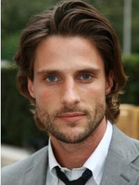 High Quality Lace Front Wig for Men – Short Wavy Remy Human Hair
