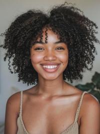Lace Front Chin-Length Kinky Wig – African American Style