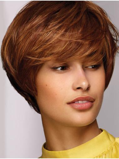 Short Wigs for Women 8" Synthetic Lace Front Hand-Tied Wig
