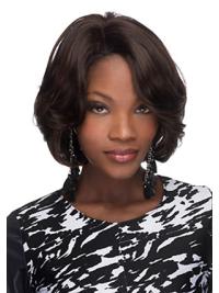 Brown Wavy Bob Wig – Synthetic, Capless Flexible Design for Sale