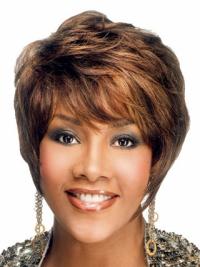Short Cut Wavy Wig – 9-Inch Layered Capless Style for Black Women